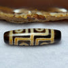 Natural Powerful Tibetan Old Oily Agate 4 Eyes Dzi Bead Heavenly Master (Tian Zhu) 四眼天诛 7.11g 38.1 by 11.1mm - Huangs Jadeite and Jewelry Pte Ltd