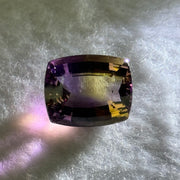 Natural Faceted Ametrine Cushion Cut 15.09ct 16.6 by 13.5 by 9.4mm - Huangs Jadeite and Jewelry Pte Ltd