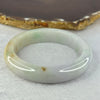 Type A Light Lavender with Green and Yellow Jadeite 57.21g 12.9 by 8.5mm Inner Diameter 54.2mm (Slight Internal Lines) - Huangs Jadeite and Jewelry Pte Ltd