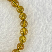 Natural Purple Honey Amber Beads Bracelet 天然紫蜜琥珀手链 3.41g 14cm 6.3mm 27 Beads - Huangs Jadeite and Jewelry Pte Ltd