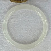 Transparent to White Quartzite Jade Bangle 天山玉手镯 60.6mm Bangle 38.60g 10.3 by 8.5mm - Huangs Jadeite and Jewelry Pte Ltd