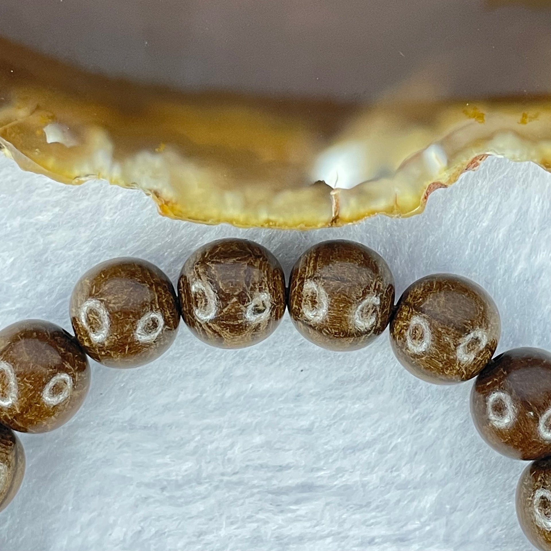 Natural Six Way Wooden Beads Bracelet 六道木手链 11.21g 17cm 10.8mm 19 Beads - Huangs Jadeite and Jewelry Pte Ltd