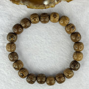 Natural Wenge Wooden Beads Bracelets 天然鸡翅木手链 9.65g 16.5cm 9.9mm 21 Beads - Huangs Jadeite and Jewelry Pte Ltd