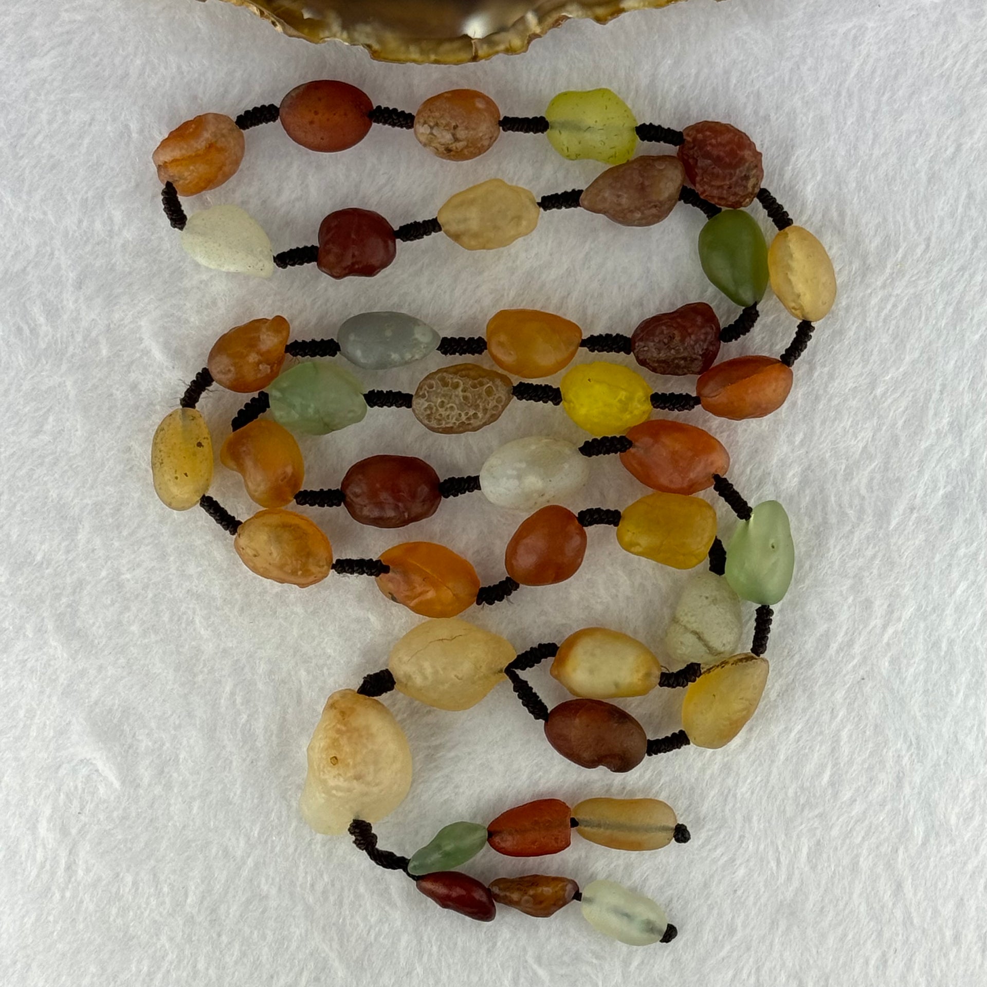 Natural Muti Color Chalcedony Agate Necklace 99.67g 24.4 by 17.1 by 17.0mm - Huangs Jadeite and Jewelry Pte Ltd