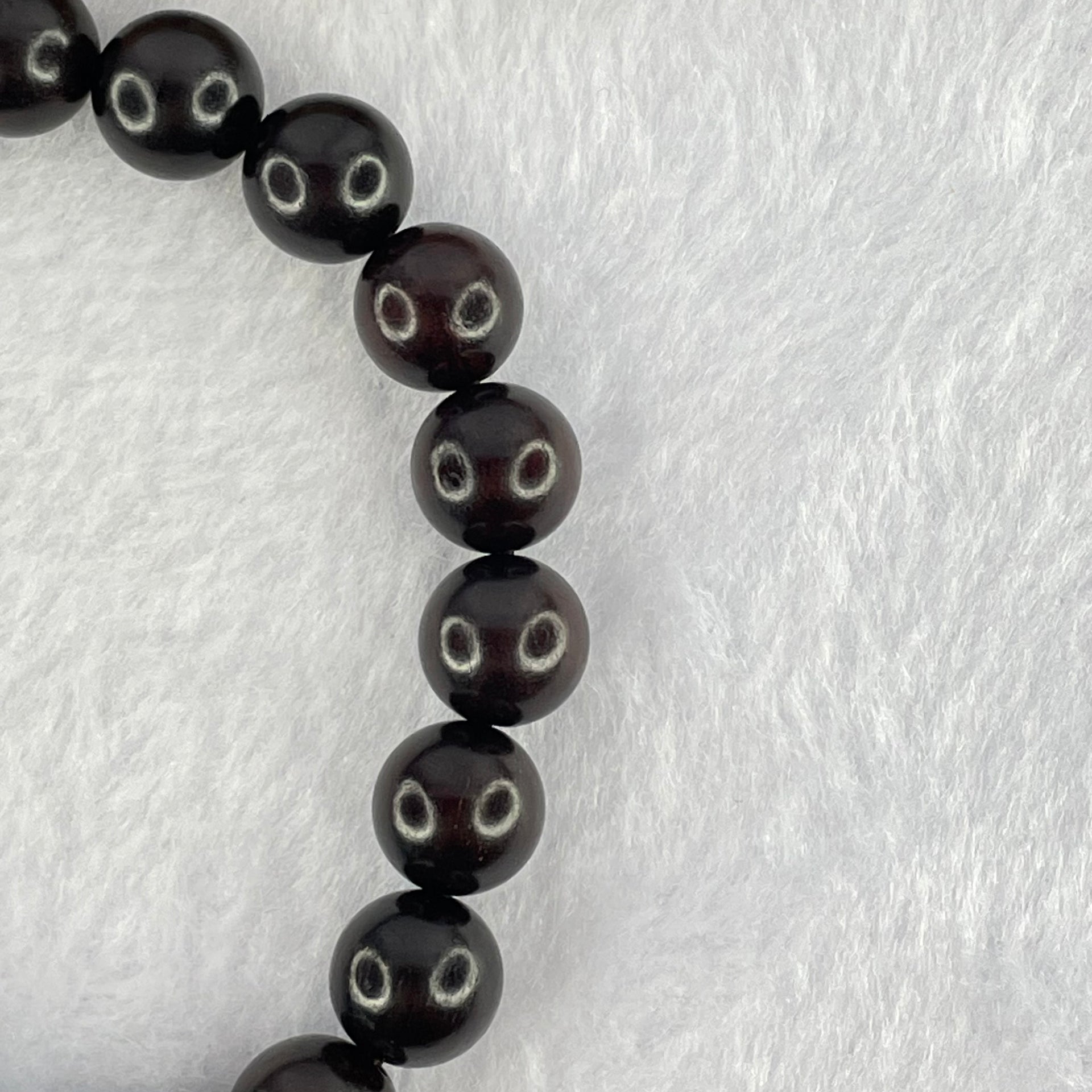 Natural Zitan Wood Beads with Turquoise Bracelet 15.30g 17cm 10.3mm 19 Beads - Huangs Jadeite and Jewelry Pte Ltd