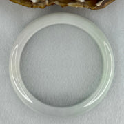 Type A Faint Lavender and Faint Green Jadeite Bangle Internal Diameter 58.5mm 58.12g 12.7 by 8.4mm (Internal Line) - Huangs Jadeite and Jewelry Pte Ltd
