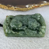 Type A Oily Green Jadeite Down Mountain Tiger 下山虎 Pendent 56.27g 59.8 by 38.4 by 11.5 mm - Huangs Jadeite and Jewelry Pte Ltd