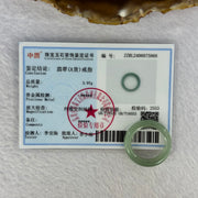 Type A Green Jadeite Ring 3.97g 6.1 by 3.8mm US7 HK15.5 - Huangs Jadeite and Jewelry Pte Ltd