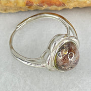 Above Average Grade Natural Super 7 Quartz in S925 Sliver Ring (Adjustable Size) 2.38g 9.0 by 8.0 by 5.0mm - Huangs Jadeite and Jewelry Pte Ltd