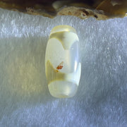 Natural Powerful Tibetan Old Oily Agate Tiger Tooth Daluo Dzi Bead Heavenly Master (Tian Zhu) 虎呀天诛 3.18g 20.1 by 10.4mm - Huangs Jadeite and Jewelry Pte Ltd