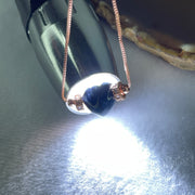 Good Grade Natural Blue Pietersite  Heart Shape Necklace 4.16g 42cm 11.2 by 12.0 by 7.8mm - Huangs Jadeite and Jewelry Pte Ltd