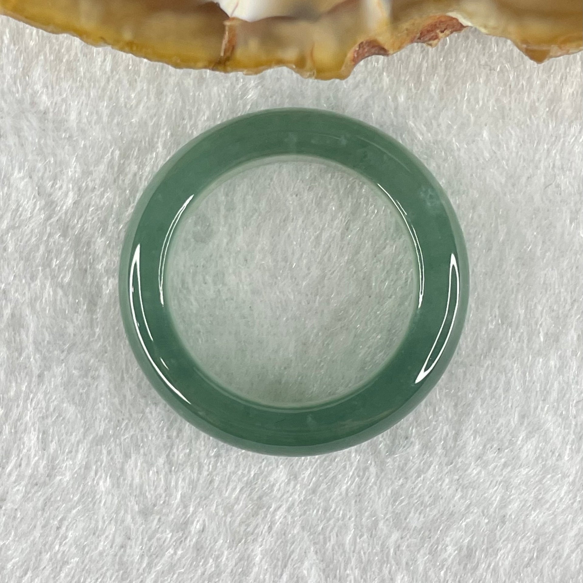 Type A Icy Blueish Green Jadeite Ring 3.99g 5.5 by 3.9mm US7.3 HK16.2 (Perfect) - Huangs Jadeite and Jewelry Pte Ltd