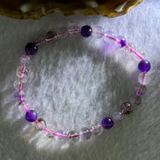 Natural Super 7 Beads Bracelet 9.67g 15.5cm 6.3mm 30 Beads - Huangs Jadeite and Jewelry Pte Ltd