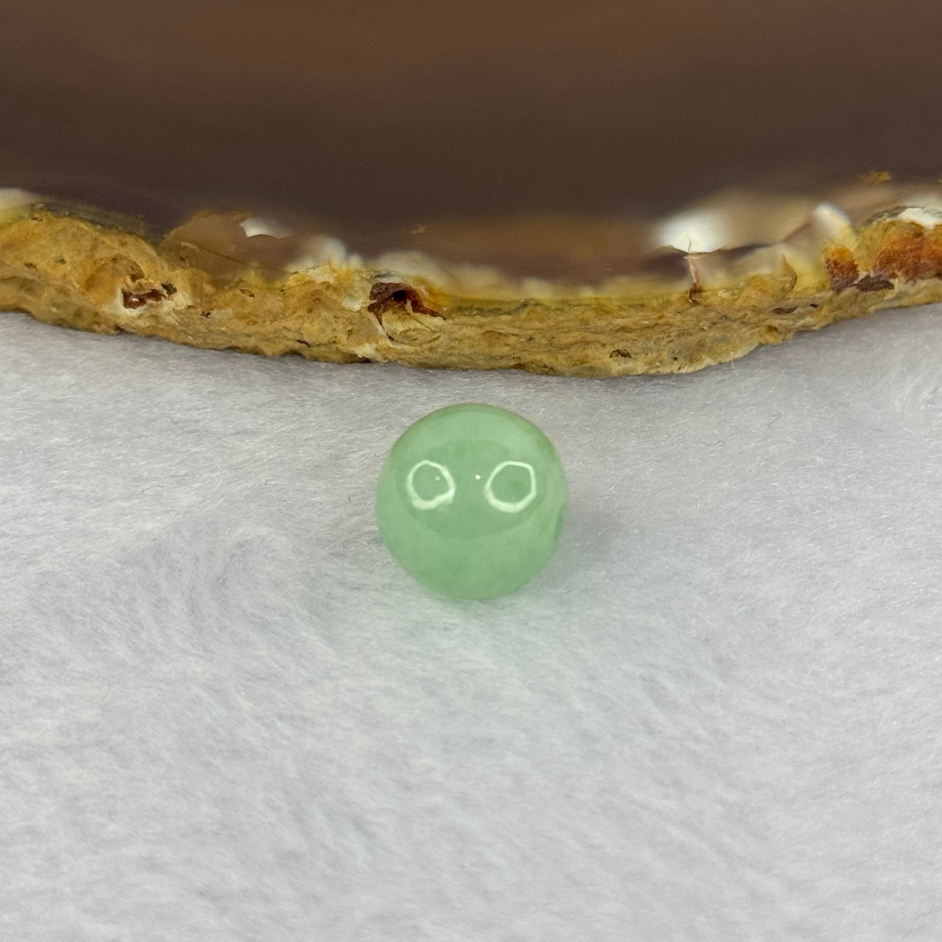 Type A Green Jadeite Bead for Bracelet/Necklace 2.47g 11.4mm - Huangs Jadeite and Jewelry Pte Ltd