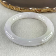 Type A Light Lavender and Light Green with Red Spots Jadeite Bangle 59.34g Inner Diameter 57.4mm 10.4 by 10.5mm (Internal Lines) - Huangs Jadeite and Jewelry Pte Ltd