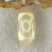 Natural Powerful Tibetan Old Oily Agate 3 Eyes Dzi Bead Heavenly Master (Tian Zhu) 三眼天诛 2.93g 20.0 by 10.2mm - Huangs Jadeite and Jewelry Pte Ltd