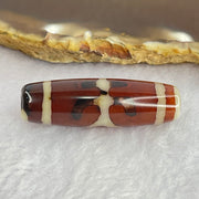 Natural Powerful Tibetan Old Oily Agate Patina Guiren Tairen Human Dzi Bead Totem Amulet Heavenly Master (Tian Zhu) 贵人天诛 8.47g 37.5 by 12.0mm - Huangs Jadeite and Jewelry Pte Ltd