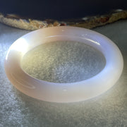 Natural Purple Flower Agate Bangle Set 119.44g Inner Diameter 55.6mm 10.8 by 11.2mm (Perfect) - Huangs Jadeite and Jewelry Pte Ltd