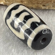 Natural Powerful Tibetan Old Oily Agate Double Garuda Dzi Bead Heavenly Master (Tian Zhu) 虎呀天诛 3.8g 19.3 by 10.4mm - Huangs Jadeite and Jewelry Pte Ltd