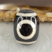 Natural Powerful Tibetan Old Oily Agate 1 Eye With Swastika Dzi Bead (Hotu Dzi) 4.46g 17.4 by 12.9mm - Huangs Jadeite and Jewelry Pte Ltd