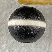 Natural Powerful Tibetan Old Oily Agate 1 Lines Dzi Bead Heavenly Master (Tian Zhu) 1.43g 10.0 by 10.4mm - Huangs Jadeite and Jewelry Pte Ltd