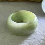 Type A Green with Lavender Jadeite Ring 11.09g 12.8 by 4.5mm US10.5 HK23.5 (Slight External Rough? - Huangs Jadeite and Jewelry Pte Ltd