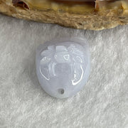 Natural Type A Lavender Jadeite Spider on Foot Charm Pendant 3.02g 18.4 by 12.5 by 8.9mm - Huangs Jadeite and Jewelry Pte Ltd