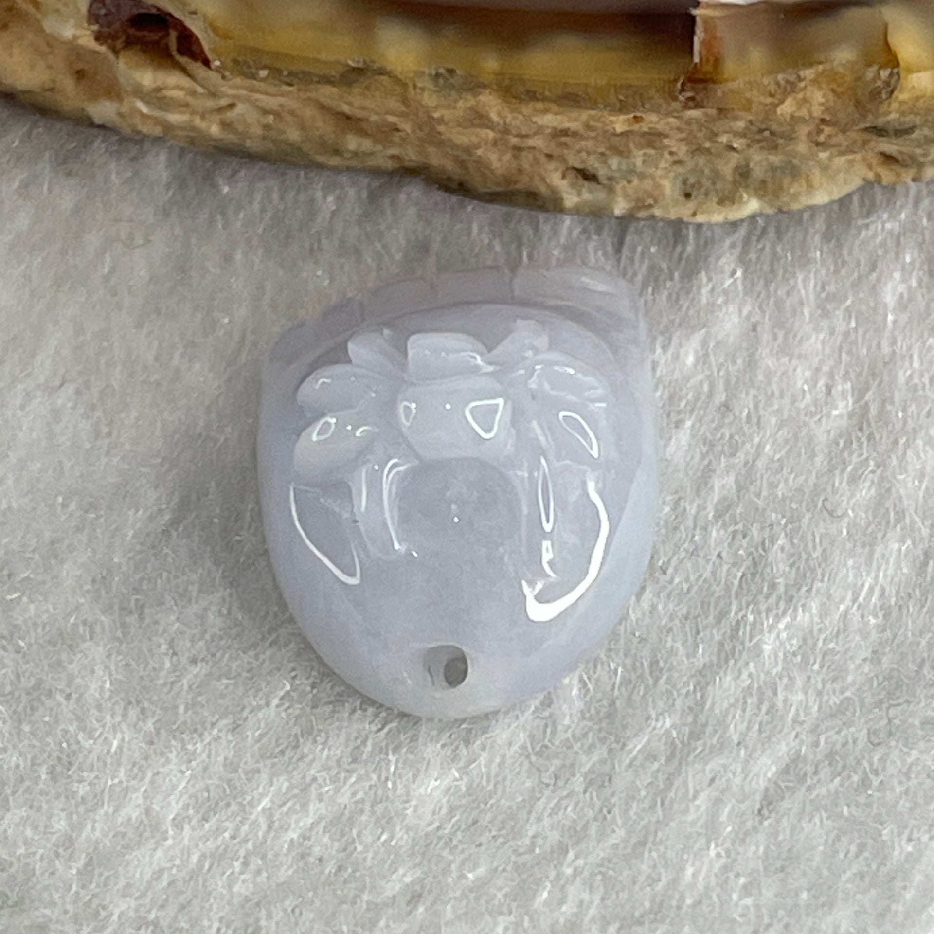 Natural Type A Lavender Jadeite Spider on Foot Charm Pendant 3.02g 18.4 by 12.5 by 8.9mm - Huangs Jadeite and Jewelry Pte Ltd