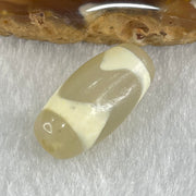 Natural Powerful Tibetan Old Oily Agate Tiger Tooth Daluo Dzi Bead Heavenly Master (Tian Zhu) 虎呀天诛 3.09g 20.2 by 10.3mm - Huangs Jadeite and Jewelry Pte Ltd