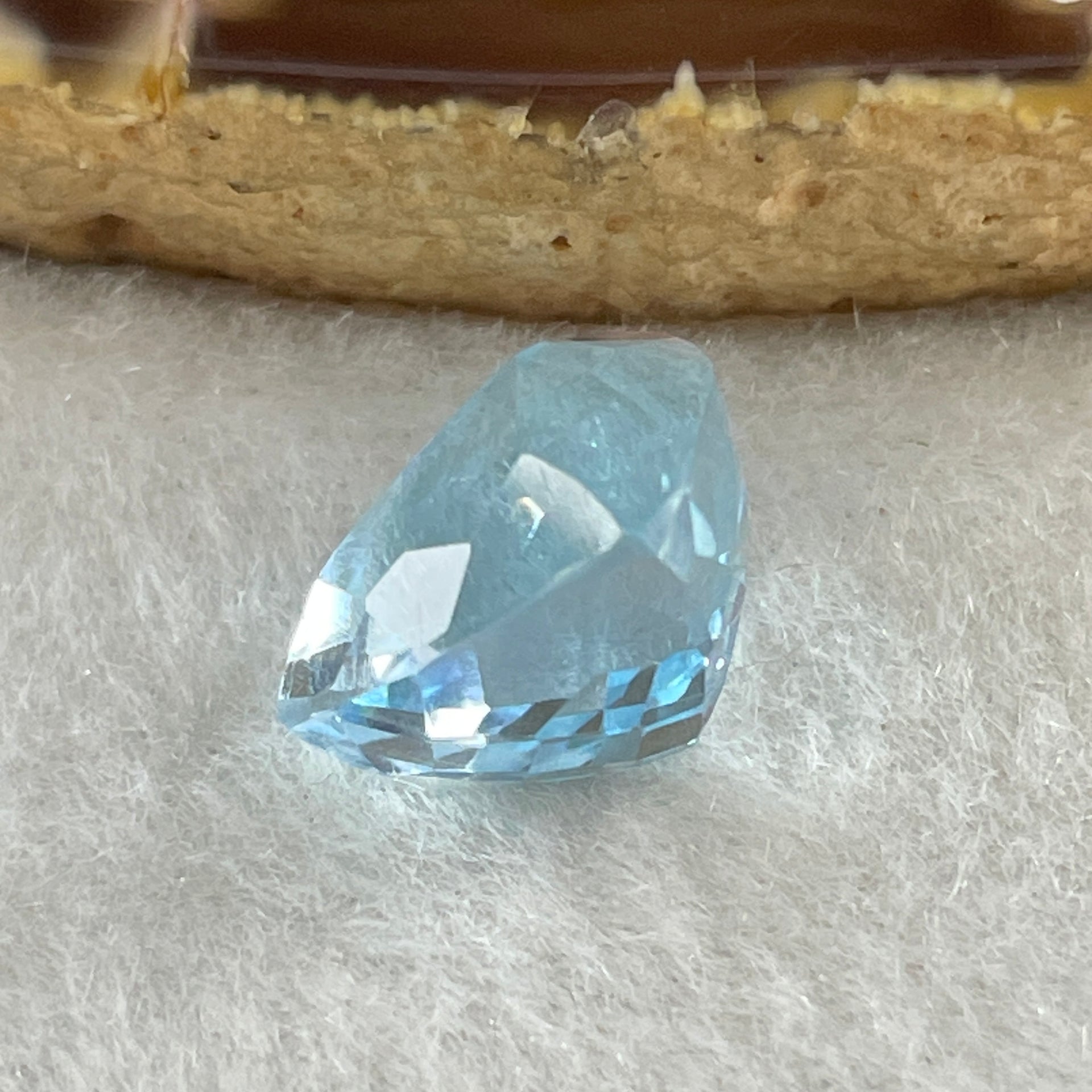 Natural Sky Blue Topaz Trillion Shape 9.26ct 12.9 by 11.2 by 8.9mm - Huangs Jadeite and Jewelry Pte Ltd