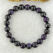 Very Good Grade Natural Sugilite Bracelet 天然苏纪石手链 23.38g 15.5cm 8.9mm 21 Beads - Huangs Jadeite and Jewelry Pte Ltd