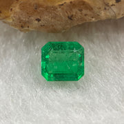 Natural Colombia Green Emerald (Beryl) Cut-Cornered Rectangular step cut 0.60ct 5.5 by 5.0 by 2.9mm - Huangs Jadeite and Jewelry Pte Ltd