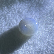 Type A Wuji Grey Jadeite Ping An Kou Donut Charm Pendant 3.33g 16.5 by 5.9mm - Huangs Jadeite and Jewelry Pte Ltd