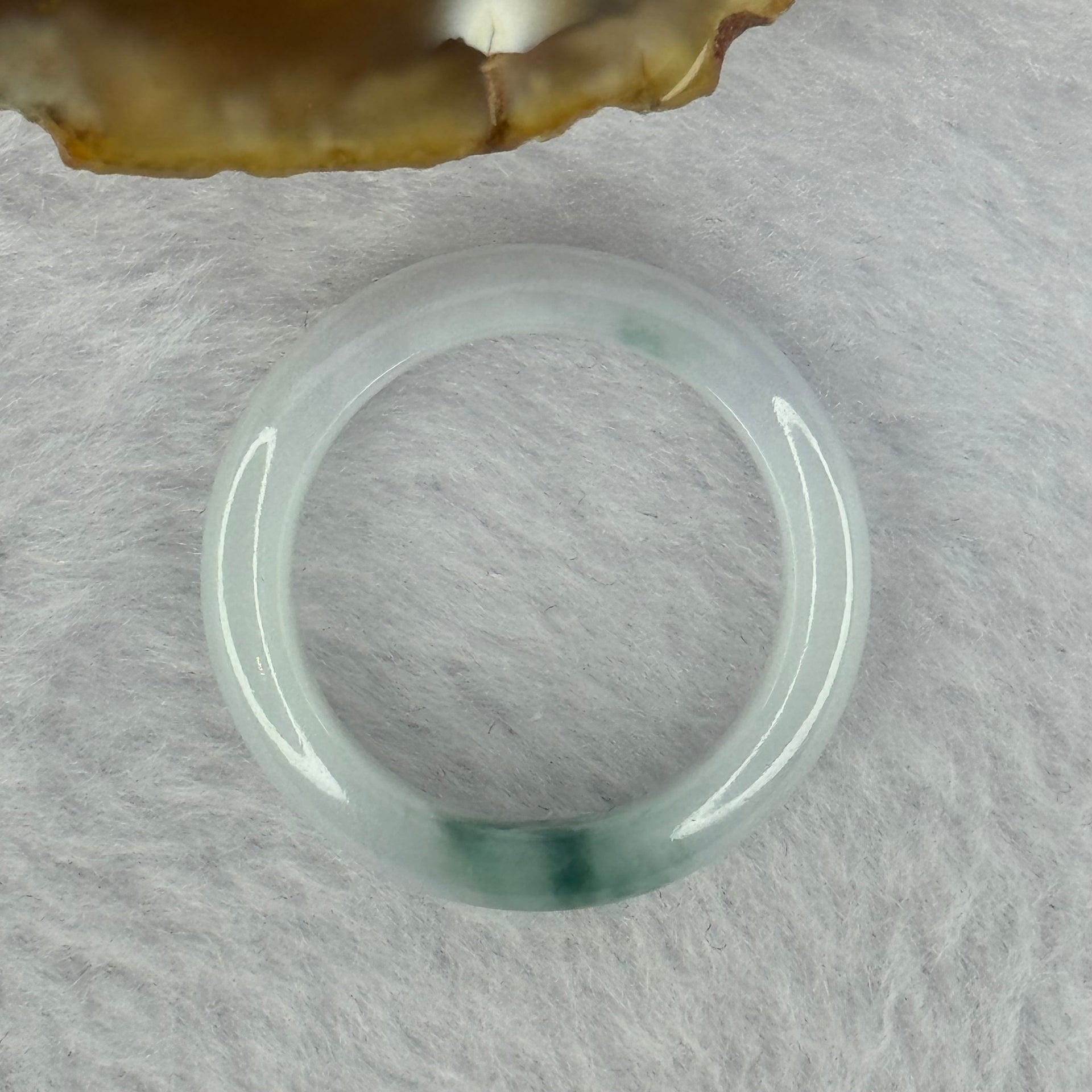 Type A Light Green Lavender with Blueish Green Patch Jadeite Ring 3.70g 5.9 by 3.6mm US9.5 HK21 - Huangs Jadeite and Jewelry Pte Ltd