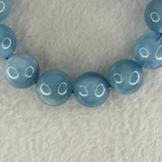 Natural Aquamarine Beads Bracelet 75.87g 19cm 15.9mm 14 Beads - Huangs Jadeite and Jewelry Pte Ltd