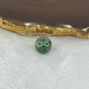 Type A Deep Green Jadeite Bead for Bracelet/Necklace/Earrings/Rings 3.62g 12.8mm - Huangs Jadeite and Jewelry Pte Ltd