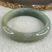 Type A Blueish Green with Brown Patches Jadeite Bangle 50.88g Internal Diameter 54.8mm 13.2 by 7.5mm (Close to Perfect) - Huangs Jadeite and Jewelry Pte Ltd