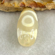 Natural Powerful Tibetan Old Oily Agate 3 Eyes Dzi Bead Heavenly Master (Tian Zhu) 三眼天诛 3.00g 20.0 by 10.2mm - Huangs Jadeite and Jewelry Pte Ltd