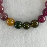 Very Good Natural Tourmaline Crystal Beads Bracelet 22.64g 14cm 9.2mm 19Beads - Huangs Jadeite and Jewelry Pte Ltd