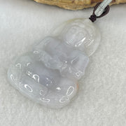 Type A Lavender Jadeite Guan Yin Pendant 16.26g 52.2 by 33.1 by 6.0mm - Huangs Jadeite and Jewelry Pte Ltd