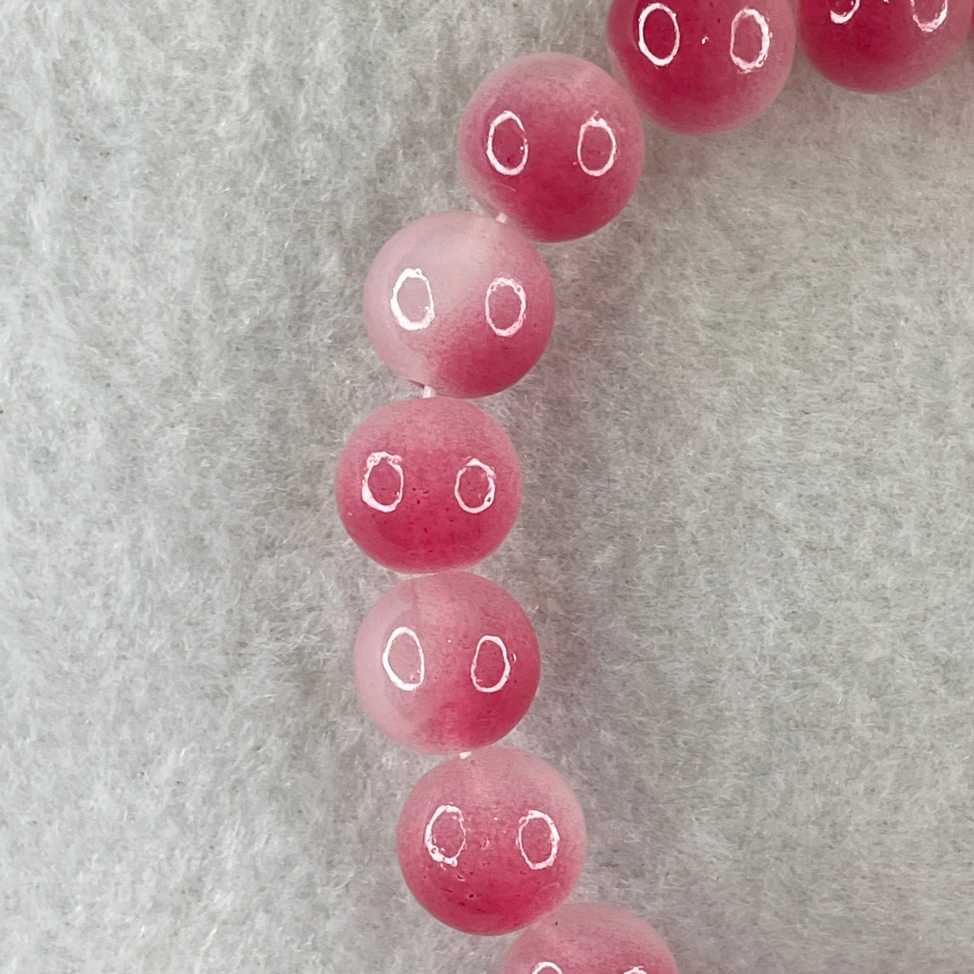 Dyed Agate Faceted Beads Bracelet 26.52g 15cm 10.6mm 19Beads - Huangs Jadeite and Jewelry Pte Ltd
