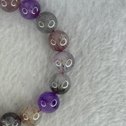 Natural Super 7 Beads Bracelet 32.42g 17.5cm 10.8mm 19 Beads - Huangs Jadeite and Jewelry Pte Ltd