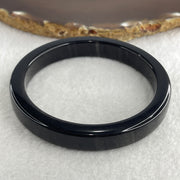 Natural Cats Eye Black Obsidian Bangle 53.73g Inner Diameter 58.3mm 11.6 by 12.2mm (Perfect) - Huangs Jadeite and Jewelry Pte Ltd
