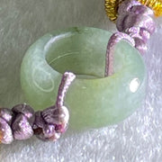 Type A Blueish Green Jadeite Ping An Kou String Bracelet 3.02g 15.0 by 6.6mm - Huangs Jadeite and Jewelry Pte Ltd