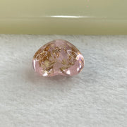 Pink Glass Mini Heart with Glitters Charm for Bracelet 2.89g 15.8 by 15.0 by 10.1mm - Huangs Jadeite and Jewelry Pte Ltd