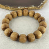 Natural Wild Old India Sandalwood Bracelet 老山檀手链  22.58g 14.3 mm 16 Beads - Huangs Jadeite and Jewelry Pte Ltd