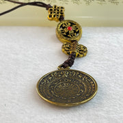 Pure Brass Jiugong Bagua 12 Zodiac Handphone Charm 23.50g 32.0 by 3.6mm - Huangs Jadeite and Jewelry Pte Ltd