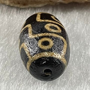 Natural Powerful Tibetan Old Oily Agate 9 Eyes Dzi Bead Heavenly Master (Tian Zhu) 九眼天诛 2.01g 14.2 by 9.9mm - Huangs Jadeite and Jewelry Pte Ltd