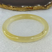 Transparent Yellow Quartzite Jade Bangle 天山玉手镯 Internal Diameter 62.0mm 33.28g 9.3 by 8.3mm - Huangs Jadeite and Jewelry Pte Ltd