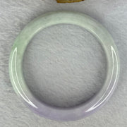 Type A Green with Lavender Jadeite Bangle Internal Diameter 54.7mm 59.02g 12.9 by 8.5mm (Very Slight Internal Line) - Huangs Jadeite and Jewelry Pte Ltd